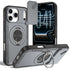 2-in-1 Magnetic Sliding Lens Case, Grey for iPhone 17 Pro Max
