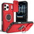 2-in-1 Magnetic Sliding Lens Case, Red for iPhone 17 Pro