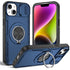 Red Warrior 2-in-1 Magnetic Sliding Lens Case blue for iPhone 14