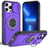 Red Warrior 2-in-1 Magnetic Sliding Lens Case Purple for iPhone 13 Pro
