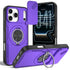 2-in-1 Magnetic Sliding Lens Case, Purple for iPhone 17 Pro Max