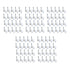 100 PCS 5mm Steel Nail Line Clip Round Cable Fixing Clips for Wall Mounted Cord Management