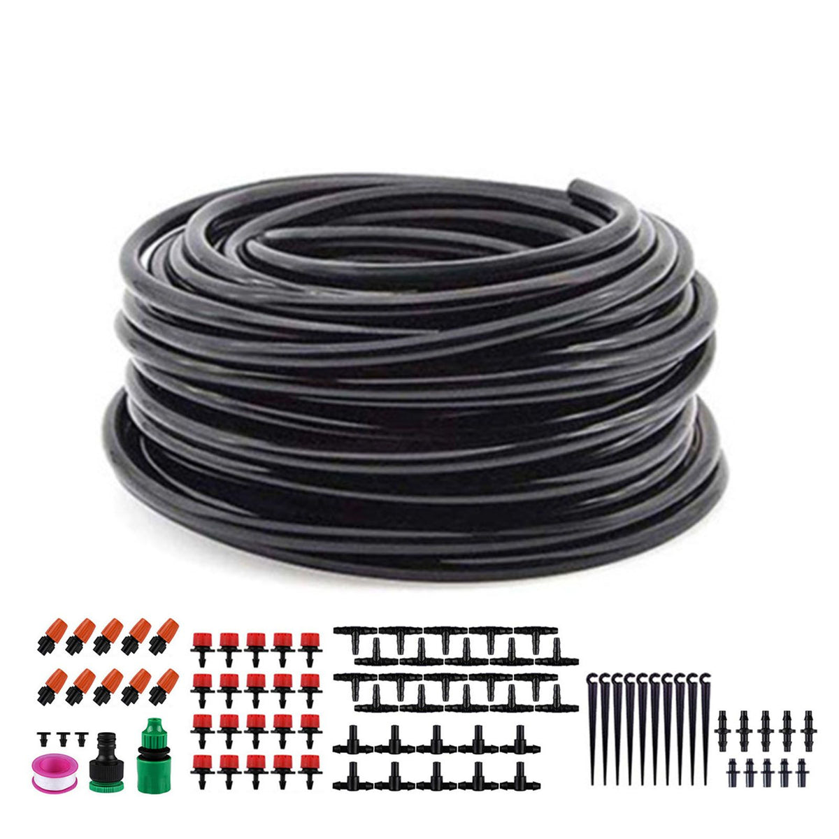Garden Drip Irrigation System Automatic Micro Spraying Watering Kits Irrigation Atomization System 30m/1181.1in