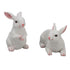 1 Pair Bunny Rabbit Ornaments Decorations Resin Art Craft Animal Model Sculpture Statue Figurine for Balcony Garden