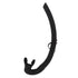 Diving Breathing Tube Foldable Soft Mouthpiece Silicone Freediving Snorkel for Spearfishing Swimming Snorkeling Black