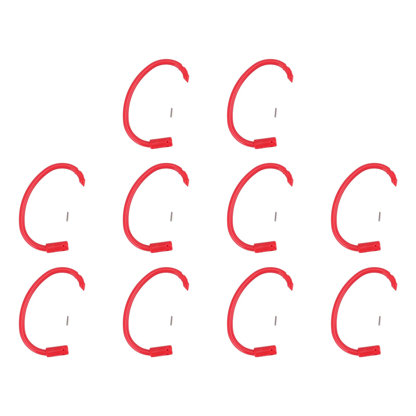 10 PCS Plastic Cow Nose Ring Large Cattle Breeding Nose Ring Livestock Nose Traction Rings