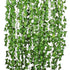 Simulated Ivy Cane Creeper Ivy Decorative Green Plants Ceiling Artificial Vine Eucalyptus Leaves 12PCS