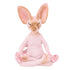 Cat Meditate Statue Vivid Details Cat Meditate Collectible Figurines for Homes Office Yoga Room Ornaments Gifts Pink