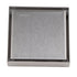 4 Inch Square Invisible Shower Drain Stainless Steel Anti Odor Bathroom Floor Drain 1.3mm Tileable Brushed
