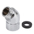 Handhold Shower Elbow Adapter 135 Degrees Shower Head Brass Elbow Adapter Shower Accessories G1/2in