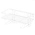 Toilet Shelf Thickening Waterproof Large Capacity Nail Free Installation Iron Over Toilet Bathroom Organizer Single Layer White