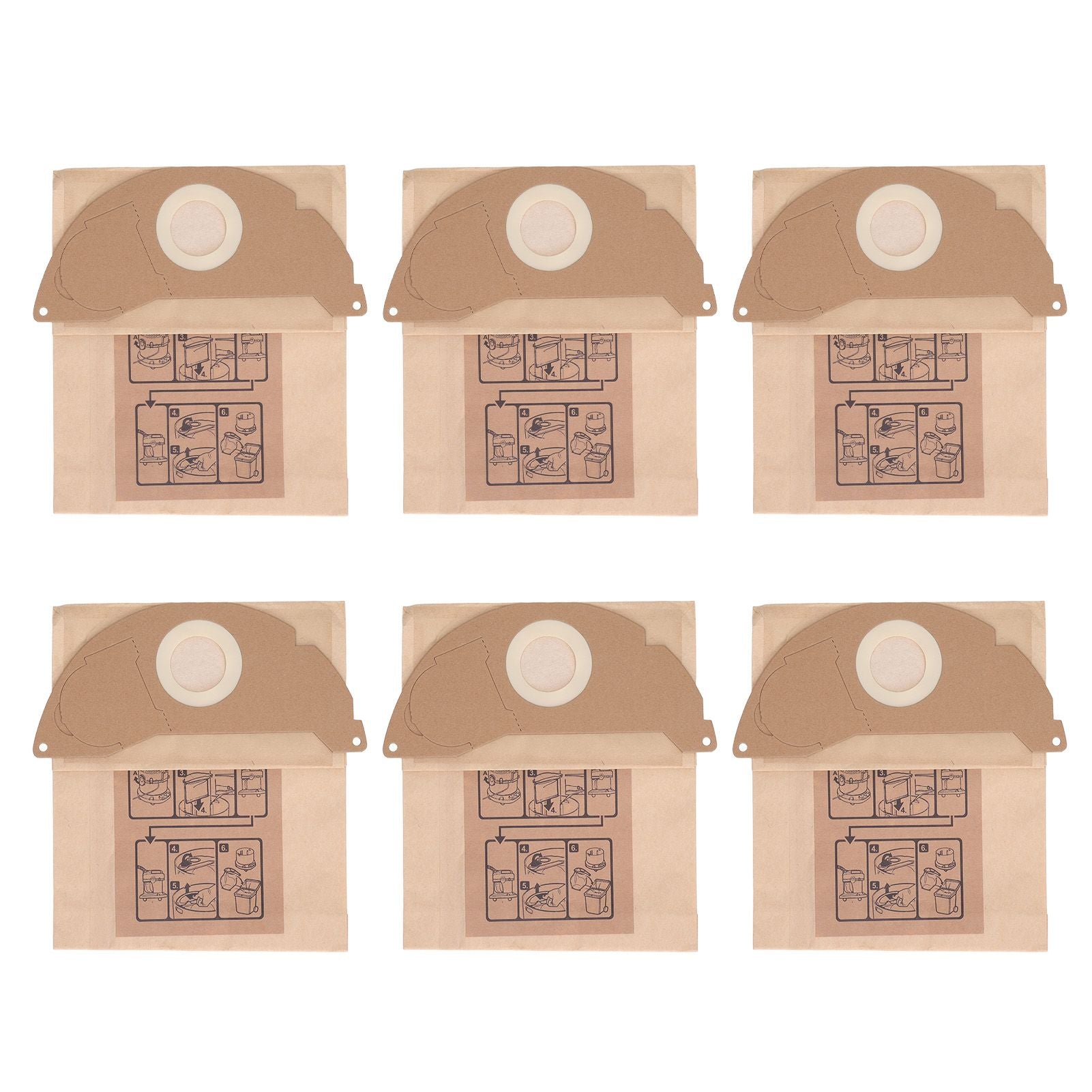 Vacuum Cleaner Paper Garbage Dust Bag for Karcher WD2250 A2004 A2054 MV2 Vacuum Cleaner