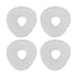 4 Pcs Mop Cloth for J3 Robot Vacuum Cleaner Accessories Resuable Household Cleaning Mopping Cloth