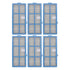 6PCS Sweeper Filter Set High Efficiency Particulate Air Sweeper Filter Set for Bagotte BG600 Accessories