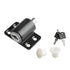 Door Security Lock Anti Theft Alloy Paint Surface with Keys Window Bolt for Home Cabinets Black