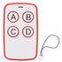 Cloning Key Fob Remote Control 4 Keys 315MHZ Wireless Universal for Office Garage Electric Rolling Gate Red