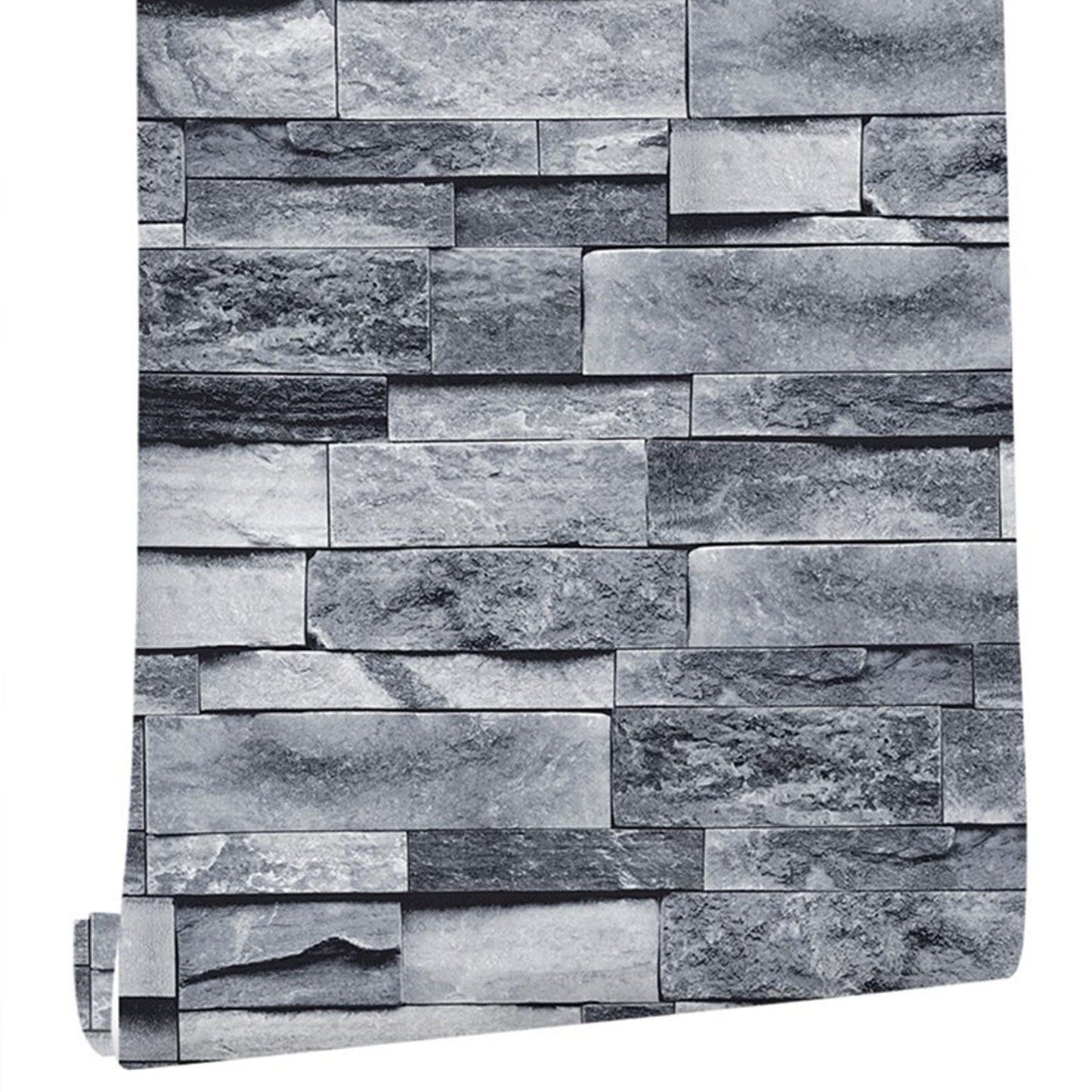 Self Adhesive Wallpaper 3D Simulation Brick Designed Thickened Paper Wall Stickers for Decoration