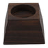 Candle Holder Trapezoid Wood Retro Table Decoration Ornament for Christmas Day Wedding Black Wood