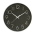 8 Inch Silent Wall Clock Non Ticking Decorative Easy to Read Round Wall Clock for Home Livingroom White Frame Black Bootom White Word