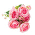 2 Bunches Artificial Peonies Romantic Vivid 6cm Diameter Attractive Decorative Light Weight Faux Peonies Decoration Pink