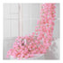 Artificial Flower Rattan Single 1.8m 135pcs Flowers Head Vivid Decorative Silk Plastic Hanging Fake Rattan for Decoration Light Pink