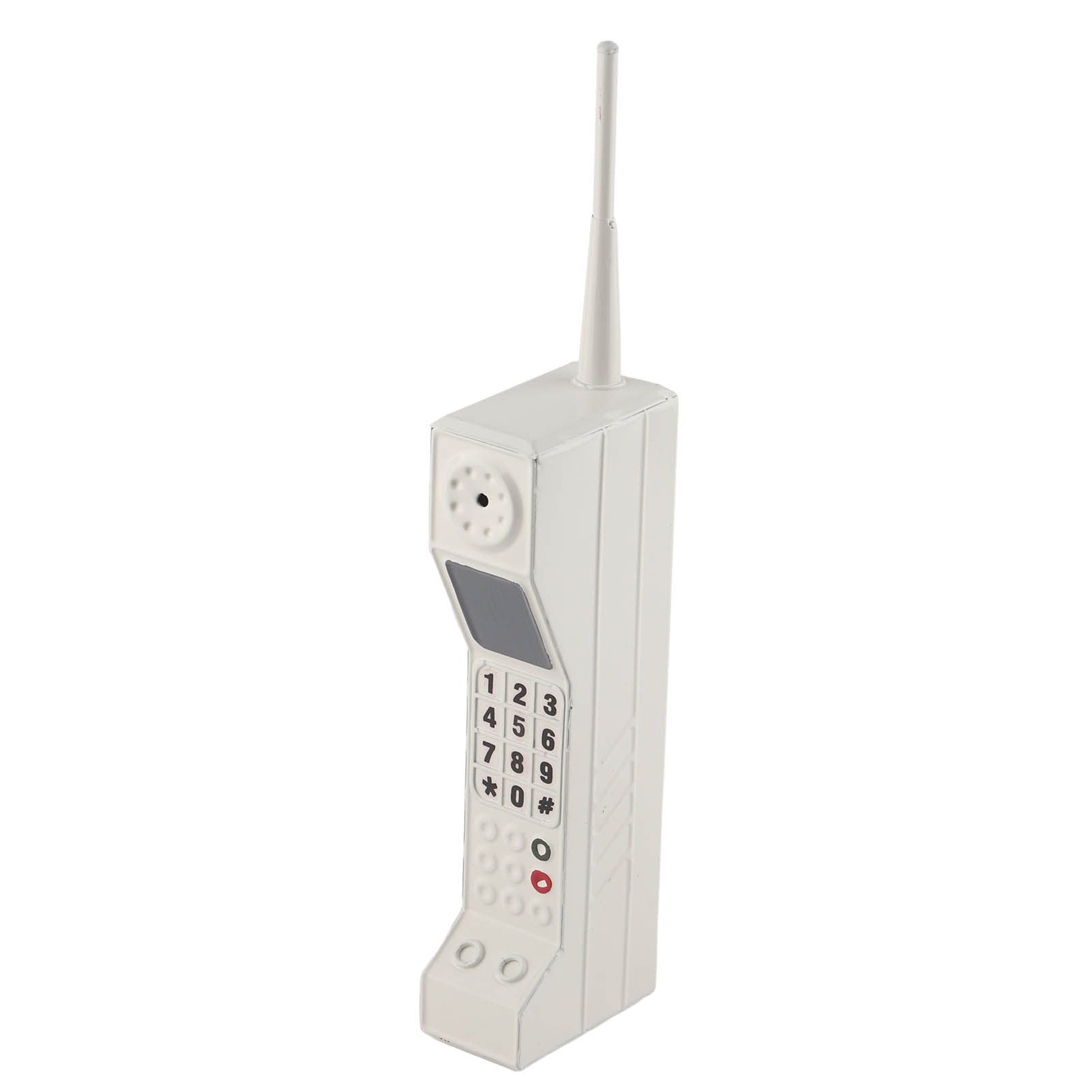 Retro Cellphone Model Old Fashioned Cellular Phone Model Ornament Vintage Simulation Photographic Props for Home Stage White