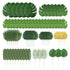 70pcs Simulated Palm Leaves Decorative Practical 10 Kinds Fake Faux Jungle Leaf Set for Home