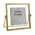 Photo Frame Nordic Style Geometric Metal Wrapping Edges Iron Art Desk Picture Frame for Living Room Office Study 4 Inch