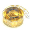 Christmas Ribbon Fairy Lights Gold Ribbon Warm Light 50 LED Christmas Tree Ribbon for Christmas Decorations 164ft