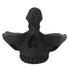 Skull Glasses Stand Lifelike Scratch Resistant Practical Statue Eyeglasses Holder with Storage Tray for Home Black