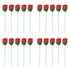 20 Pcs Flame Appearing Rose Exquisite Flower Rose Tricks Toys Professional Magician Props for Parties Performances