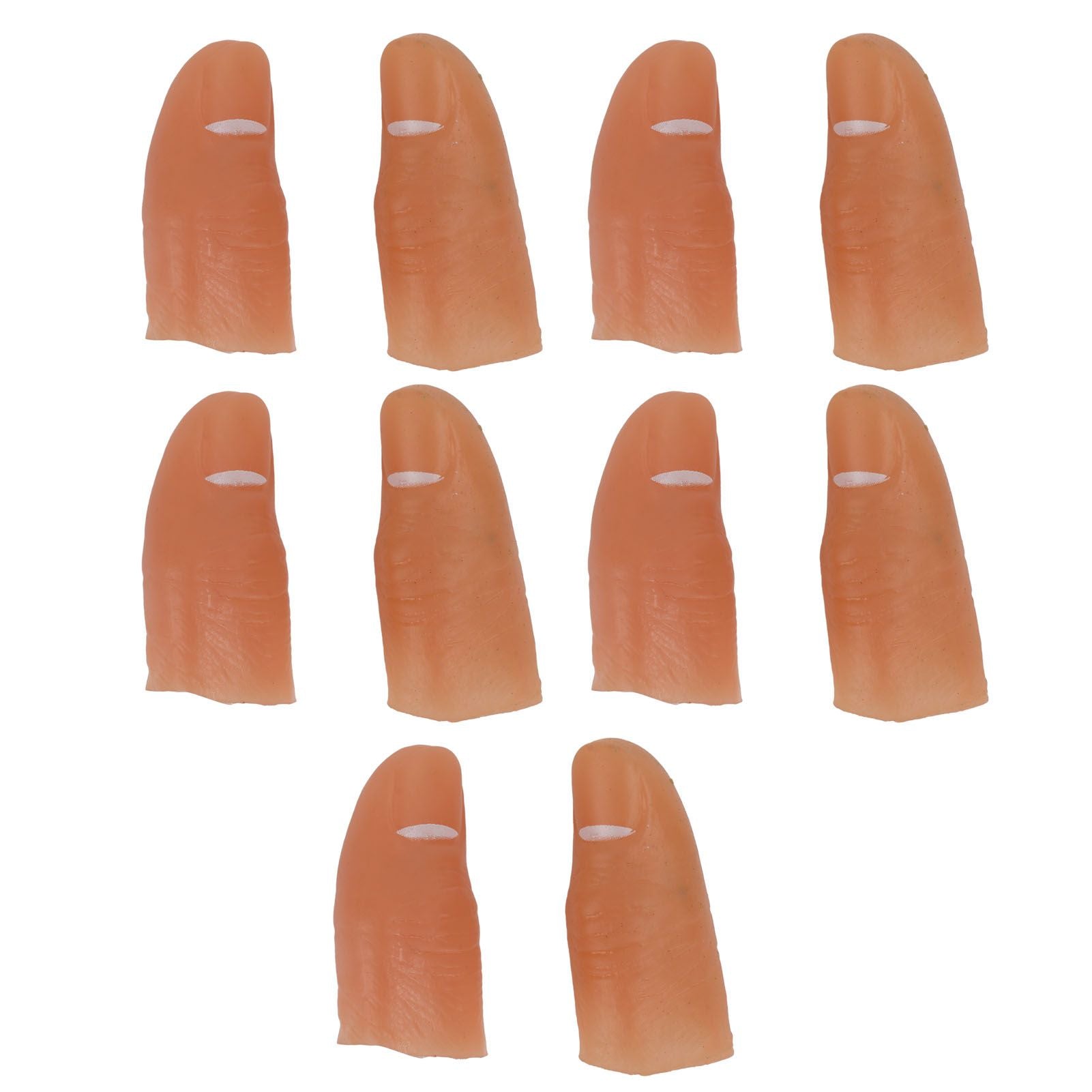 5 Pair Finger Light Up Thumb for Adults Battery Powered LED Light Simple Operation Fake Finger Lights for Halloween Blue