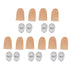 5 Pairs Finger Light Up Thumb PVC 3V 40mAh Battery Powered 4.5cm LED Fake Finger Lights for Performance Prop Blue