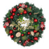 Artificial Christmas Wreath for Front Door Pine Needle Red Candy Christmas Garland Decorations for Home Mall Shopwindow