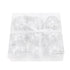 9Pcs Christmas Ball Ornaments Exquisite Plastic Shatterproof Hanging Christmas Tree Ornaments for Home Silver