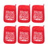 6Pcs Christmas Pot Holders with Pocket Heat Resistant Hot Pad Oven Mitts Cookie Bag Christmas Pot Rack Baking Kit