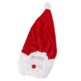Christmas Helmet Cover Plush Scratch Proof Motorcycle Helmet Hat for Entertainment Decoration