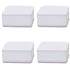 Carbon Steel Furniture Risers Self Adhesive Furniture Lift Anti Slip Low Noise Bed Lifter with Felt Pad for Sofa Couch White