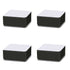 Carbon Steel Furniture Risers Self Adhesive Furniture Lift Anti Slip Low Noise Bed Lifter with Felt Pad for Sofa Couch Black