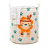Dirty Laundry Basket Foldable Clothes Toys Sundries Basket Home Toilet Bathroom Storage Bucket Lion 100L