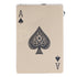 Poker Lighter Windproof UV Light Zinc Alloy Refillable Cigar Cigarette Lighter for Men Women Gold Spade A