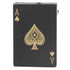 Poker Lighter Windproof UV Light Zinc Alloy Refillable Cigar Cigarette Lighter for Men Women Black Spade A