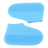 Waterproof Shoes Cover Silicone Non Slip Rain Shoe Covers Reusable Unisex Shoe Protector Overshoes for Outdoor Blue S