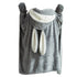 Hooded Blanket Wearable Polyester Plush Rabbit Ear Hooded Blanket Throw Soft Warm Blanket for Home Dark Gray Large