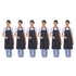 6pcs Waterproof Apron Lightweight Black Apron with Two Pockets for Mens Women for Housework Cooking