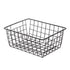 Wire Basket Hollow Breathable Large Multi Functional Iron Storage Basket for Underwear Snacks Fruits Toy Black
