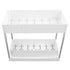 Slide Out Storage Baskets ABS Under Sink Organizer Cabinet Sliding Drawers for Kitchen Bathroom Cosmetic Storage White