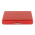Aluminium Alloy Cigarette Holder Case Water Resistant Pure Color Fashionable Metal Cigarette Box for Men Red