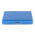Aluminium Alloy Cigarette Holder Case Water Resistant Pure Color Fashionable Metal Cigarette Box for Men Blue