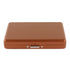 Aluminium Alloy Cigarette Holder Case Water Resistant Pure Color Fashionable Metal Cigarette Box for Men Coffee